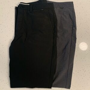 Travis Mathew Golf Pants x2 Black and Grey size 34